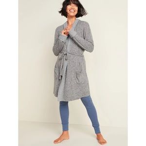 Old Navy Cozy Hooded Tie-Belt Robe for Women